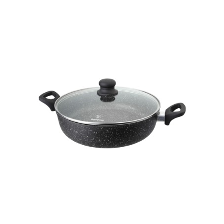 Westinghouse cacerola baja con tapa marmol negro 28 cm