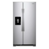 Whirlpool refrigerador side by side 25 pies inverter con dispensador acero inox.