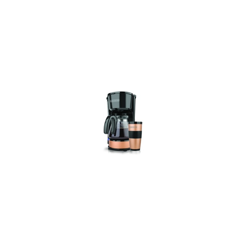 Black + Decker cafetera 5 tazas 4 en 1 negro cobre Black + Decker cafetera 5 tazas 4 en 1 negro cobre
