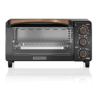 Black + Decker horno tostador 4 rebanadas negro