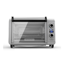 Black + Decker horno tostador con freidor de aire inox. 6 rebanadas