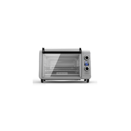 Black + Decker horno tostador con freidor de aire inox. 6 rebanadas